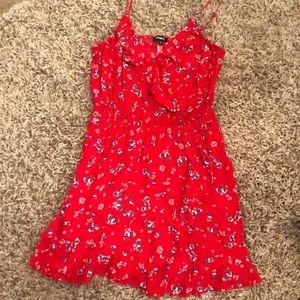 Like New **Worn Once** Express Red Floral Dress